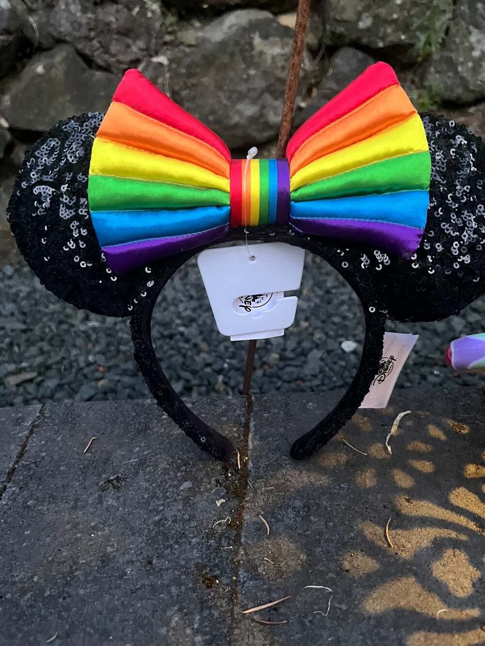 Disney Parks Rainbow Pride Sequin Minnie Mouse Ears Headband